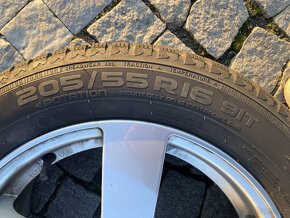 Alu kola 5x114,3 ET50 a zimní pneu 205/55/16 Mazda, Toyota, - 5