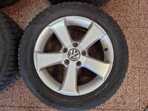 Originál Volkswagen ALU kola 5x112 r16 zimní pneu 7mm - 5