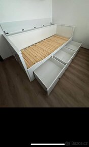 Postel Ikea Hemnes+ úložný díl+matrace - 5