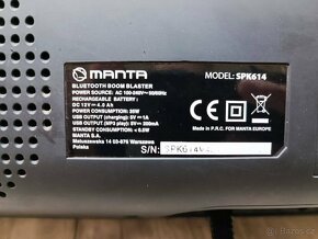 manta reprák Boombox SPK614 s funkcí bluetooth - 5