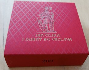 Svatováclavský 1 dukát J.Čejka 2023 varianta s postavou, Kre - 5