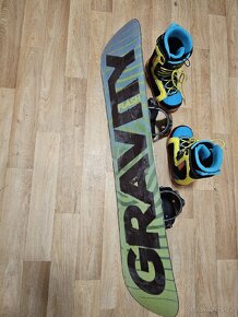 Dětský snowboard Gravity 120 cm + boty na snb Beany 22 cm - 5