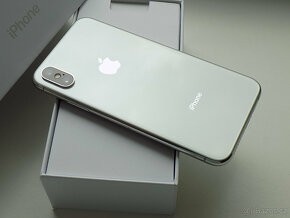 APPLE iPhone XS 256GB Silver - ZÁRUKA - 100% BATERIE - 5