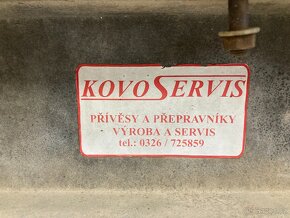 Dvouosý bržděný přívěs Kovoservis 2,5 t ,4500 x 2100 - 5