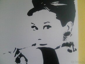 Design dekorativní obraz, Audrey Hepburn, rozměr: 900x900 - 5