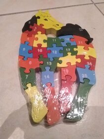 VZDĚLÁVACÍ KONÍK DŘEVĚNÉ PUZZLE ABECEDA (ZABALENÝ) - 5