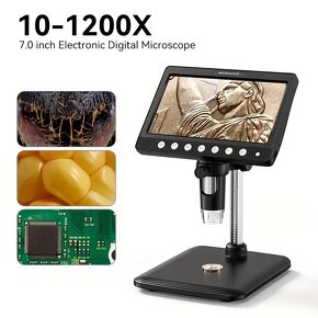 Inskam HD Digitální Mikroskop, 10-1200x zvětšení, 8 LED - 5