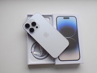 APPLE iPhone 14 Pro 128GB Silver - ZÁRUKA - TOP STAV - 5