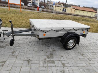 Prodám přívěsný vozík 203×116,cm,130 km,hod - 5