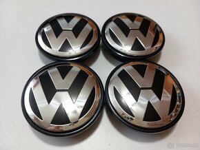 Středové krytky Vw, 65x56mm, chrom logo - 5