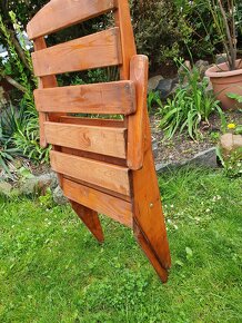 2x nová zahradní dřevěná židle - 5