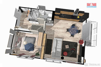 Prodej bytu 2+kk, 55.4 m², Žleby - 5