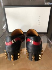 Celokožené mokasíny Gucci - 5