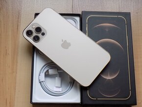 APPLE iPhone 12 Pro 128GB Gold - ZÁRUKA - TOP STAV-100%bat. - 5