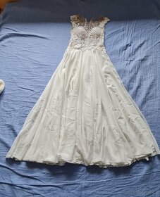 Nádherné svatební šaty rozměr XS/S - 5