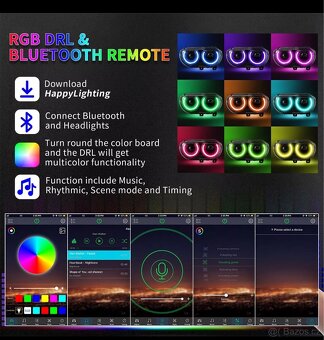 Predni světla. Světlomety.RGB. Dodge Chalenger 2008-2014 - 5