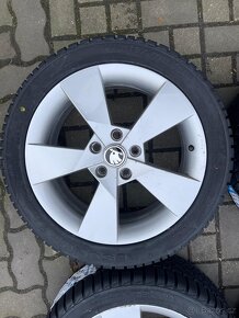 ORIGINÁL Alu Škoda Denom R17, 5x112 - NOVÉ ZIMNÍ PNEU - 5