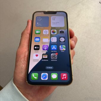 iPhone 13 Pro 128GB gold, pěkný stav, 12 měsíců záruka - 5