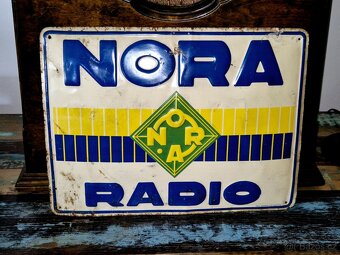 Originální cedule rádio NORA - 5