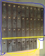 Kalené kladívko do kladívkového štěpkovače / drtiče 20x8x2cm - 5