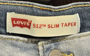 Levi’s 512 Slim Taper – TOP stav, světle modré - 5