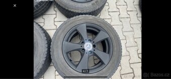 4x al kola 5x112 16 + pneu zimní 205/65 R16C - 5