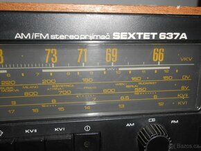 Retro rádio Tesla Sextet 637 A - 5