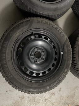 Plechové disky (VW Passat B8) zimní pneu 215/60 R16 - 5