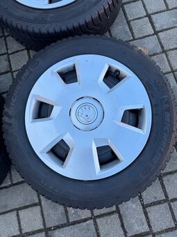 ORIGINÁL disky Škoda/VW R16, 5x112- TOP ZIMNÍ PNEU - 5