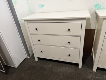 Krásná bílá 3-šuplíková komoda IKEA HEMNES č.2 - 5