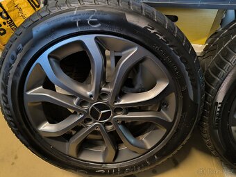 ALU kola Mercedes C 5x112 r17 Originál, Zimní 6mm+TPMS - 5