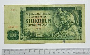 Bankovky 100HKD,20mark,100 Kčs,20Kč,10Kčs. - 5