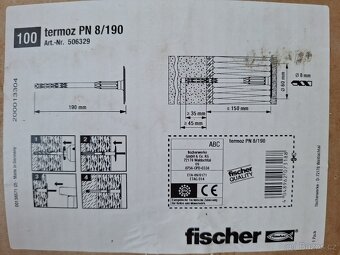 fasádní hmoždinky Fischer PN 8/190 - 5