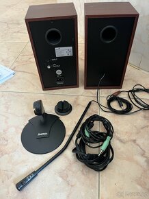 Prodám 2 repráčky Genius SP-HF500A + mikrofon Hama - 5