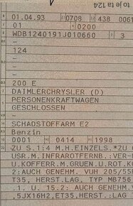 MERCEDES BENZ W124 E200 AUTOMAT TOP STAV - 5