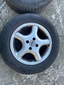 Prodám ALU kola na Fiat i s pneu 195/65 R15 letní - 5