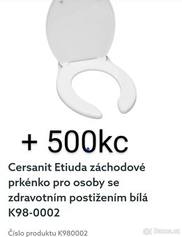 WC + sedátko WC pro zdravotně postižené - 5