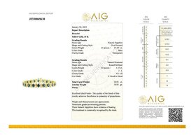 14k náramek se safíry a diamanty 18,91ct - certifikát AIG - 5