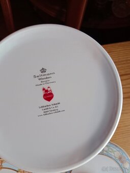 Dvě krásné staré porcelánové dózy na sušenky - 5