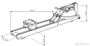 WaterRower S4 Oak - Veslovací trenažér - 5