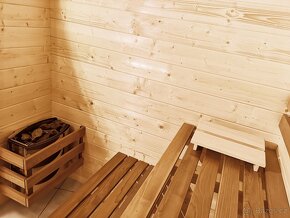 Interiérová srubová sauna - 5