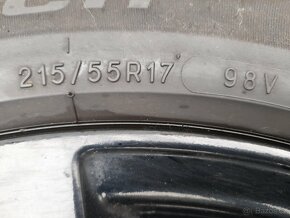 Alu kola 5x112 r17 zimni pneu 215/55/17.Škoda,VW, Audi Seat - 5