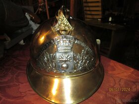 Hasičská přilba 1895 Feuerwehrhelm casco de bombero - 5