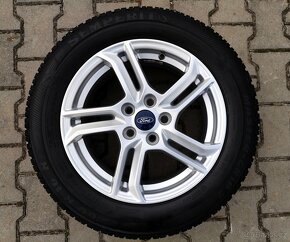 Alu kola originál Ford Focus 5x108 R16 KRÁSNÁ ZIMNÍ SADA - 5