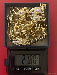 Zlato / zlatý řětěz vzor versace 585 14karat - 5