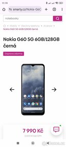 Prodám nový mobil telefon Zn. NOKIA G60,5g se zárukou. - 5