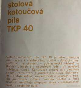 Stolová kotoučová pila NAREX TKP 40 380V+srovnávací frézka - 5