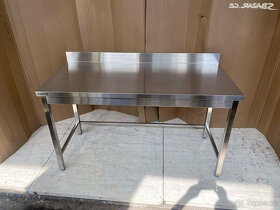 Nerezový stůl 160x60x85cm - 5