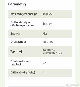 Zdroj pro elektrický ohradník AKO Compact Power AN 550 Nový - 5