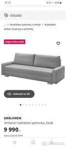 Rozkládaci sedačka s úložným prostorem Ikea - 5